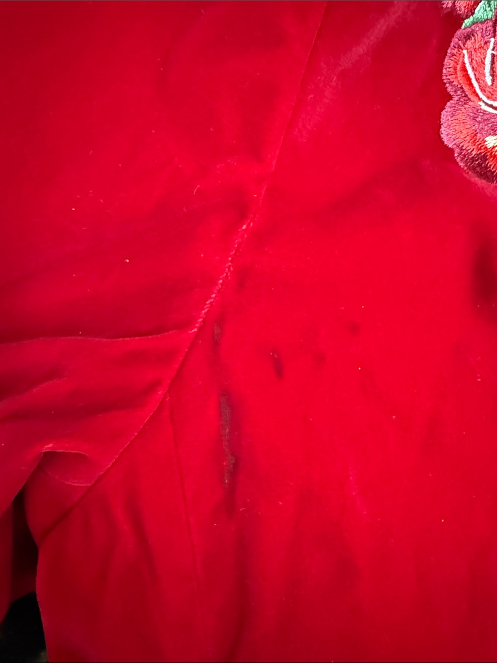 Red Velvet Jacket - Picture 2 of 3